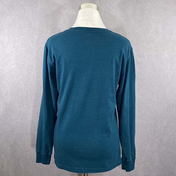 Men’s George Crew Neck Pullover / Teal/ Small - Picture 3 of 5